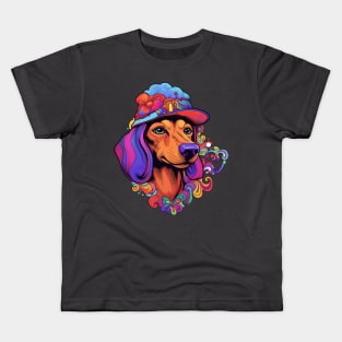 Psilocybin Dachshund Kids T-Shirt